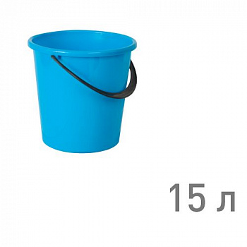 Ведро "РОМАШКА" 15 л ГОЛУБОЙ (г.Пятигорск)