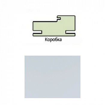 Коробочный брус Эко шпон 70*32*2070 с пазом под добор _телескоп Ясень Белый с уплот Леском (3 шт/уп)