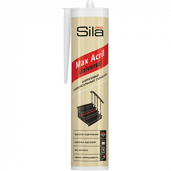 Герметик акриловый универсальный белый SILA PRO Max Acril Universal 290 мл