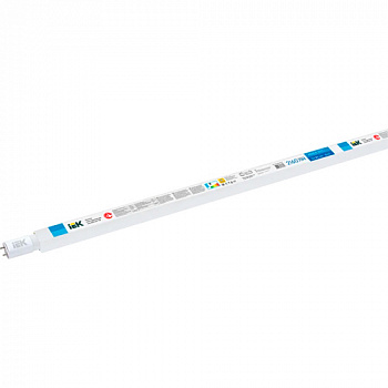 Лампа LED T8 линейная 24Вт 2160Лм 230В 6500К G13 IEK арт.LLE-T8-24-230-65-G13