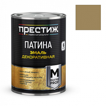 Эмаль декоративная Престиж Патина лимонное золото 0,2 л