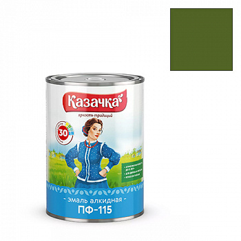 Эмаль ПФ-115 Казачка хаки 0,9 кг