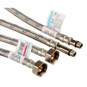 Подводка д/смес. нерж. 1/2"хМ10х80см (2шт. ПАРА) ТР-сантехника
