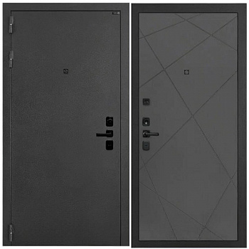 Дверь мет. 7 см Гарда Серебро Ясень графит эмаль 860 левая (Россия)