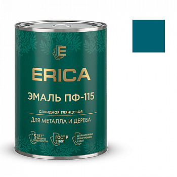 Эмаль ПФ-115 Erica глянцевая морская волна 1,8 кг