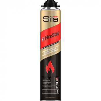 Пена монтажная проф. Sila Pro B1 Firestop ОГНЕСТОЙКАЯ 750мл