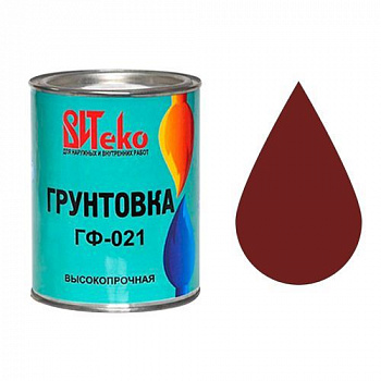 Грунтовка ГФ-021 (Кр-коричневая 0,8 кг "Витеко")
