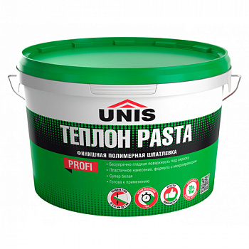 Шпатлевка полимерная готовая UNIS Теплон Pasta 28 кг