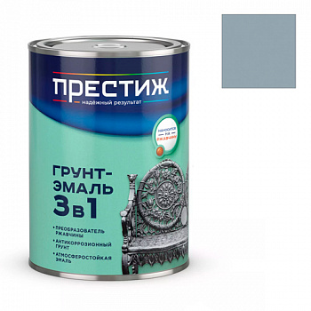 Грунт-эмаль по ржавчине Престиж графитовый серый RAL 7024 0,9 кг