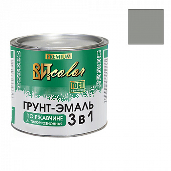 Грунт-эмаль по ржавчине 3 в 1 ВИТcolor серый ГРАФИТОВЫЙ RAL 7024 2,6 кг
