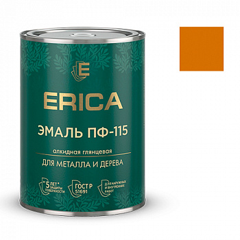 Эмаль ПФ-115 Erica глянцевая терракотовая 0,8 кг
