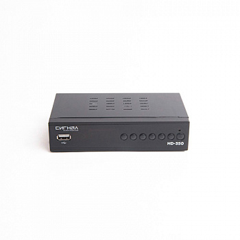 Ресивер эфирный цифровой DVB-T2/C HD HD-350 металл, дисплей DOLBY DIGITAL, HEVC Сигнал Electronics