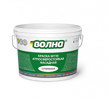 Краска "Волна W110" акриловая фасадная (14 кг) с/б