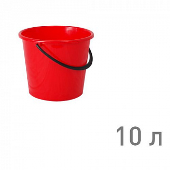 Ведро "РОМАШКА" 10 л КРАСНЫЙ (г.Пятигорск)